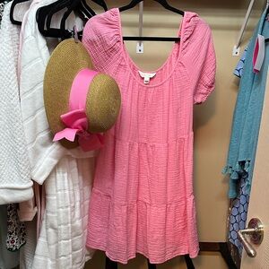 Lilly Pulitzer Pink Flowy dress, size medium
